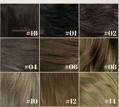Hair Extensions Color Chart