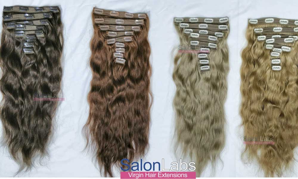 Clip In Hair Extensions | SalonLabs Virgin Hair Extensions