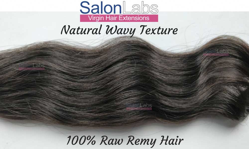 Remy Natural Wavy Hair Extensions | SalonLabs Virgin hair Extensions